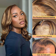 Douyin HD lace front 13x4 bob wig enabling seamless parting