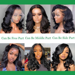 Douyin pre-plucked body-wave wig with 180% density for fullness.