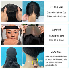 Douyin 2x6 closure wig with 180-density body wave for full volume.