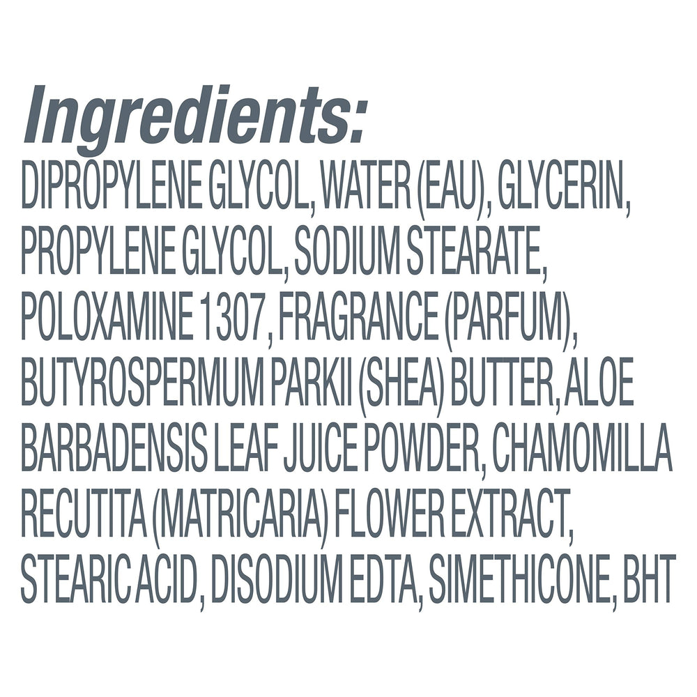 Dove 0% aluminum deodorant provides up to 24-hour odor protection.