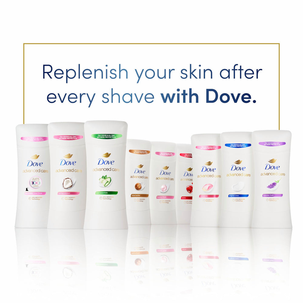 Dove Advanced Care after shaving routine visual cue for post-shave care