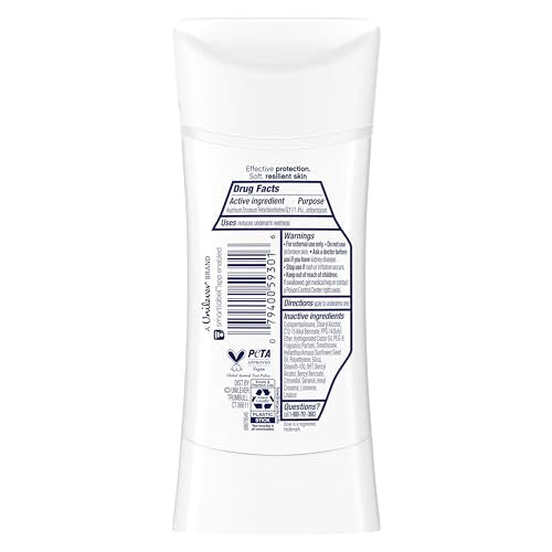 Dove Advanced Care Clear Finish Stick dries quickly on skin
