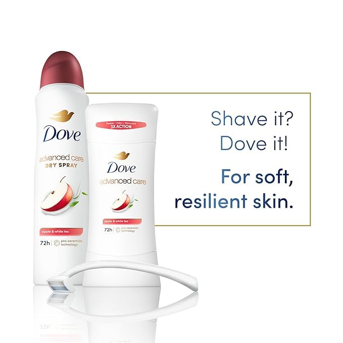 Dove Advanced Care deodorant pack three—great value for home, gym, and travel.