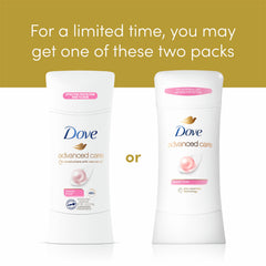 Dove Advanced Care fast drying formula drying quickly on skin