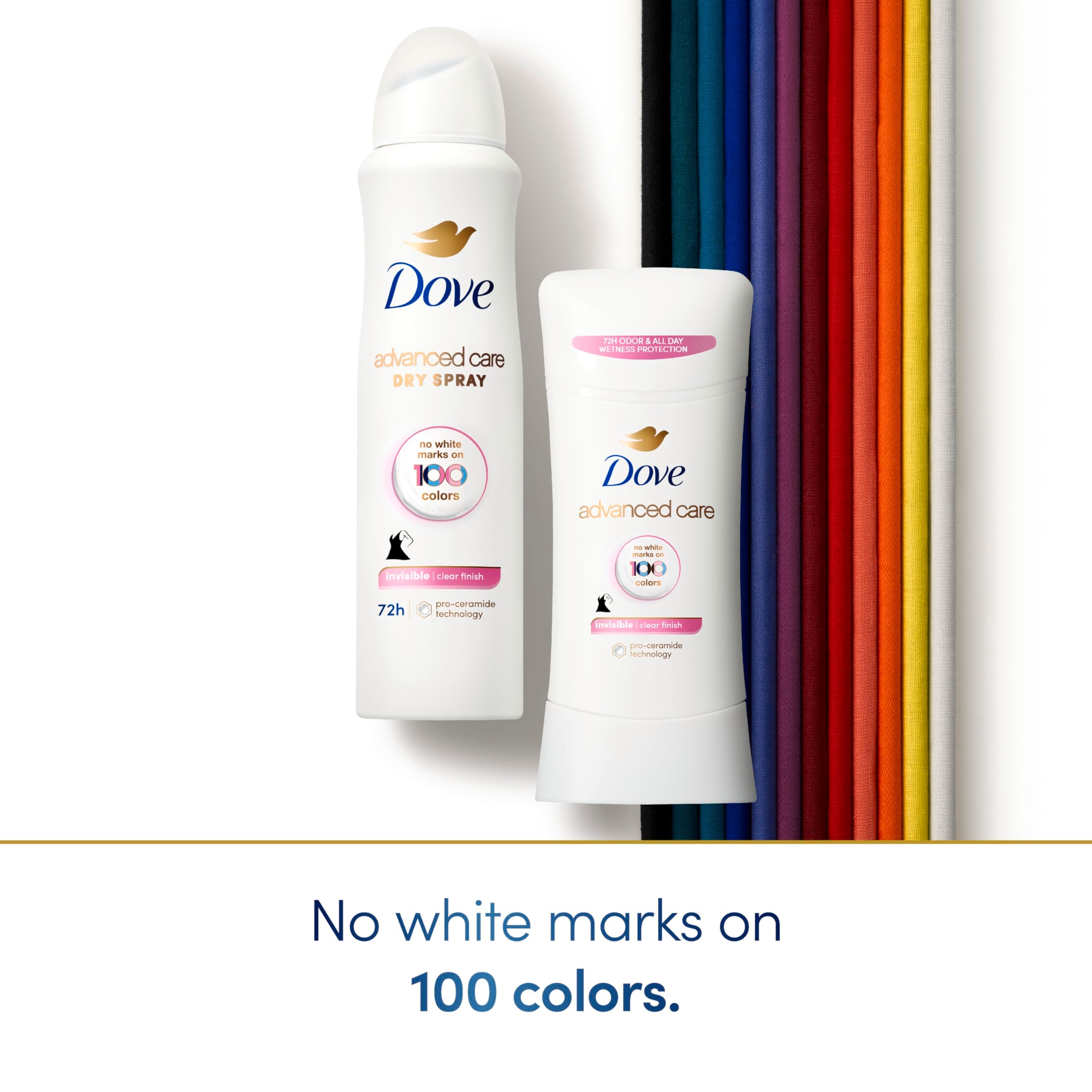 Dove Advanced Care 72-hour odor control keeps you fresh