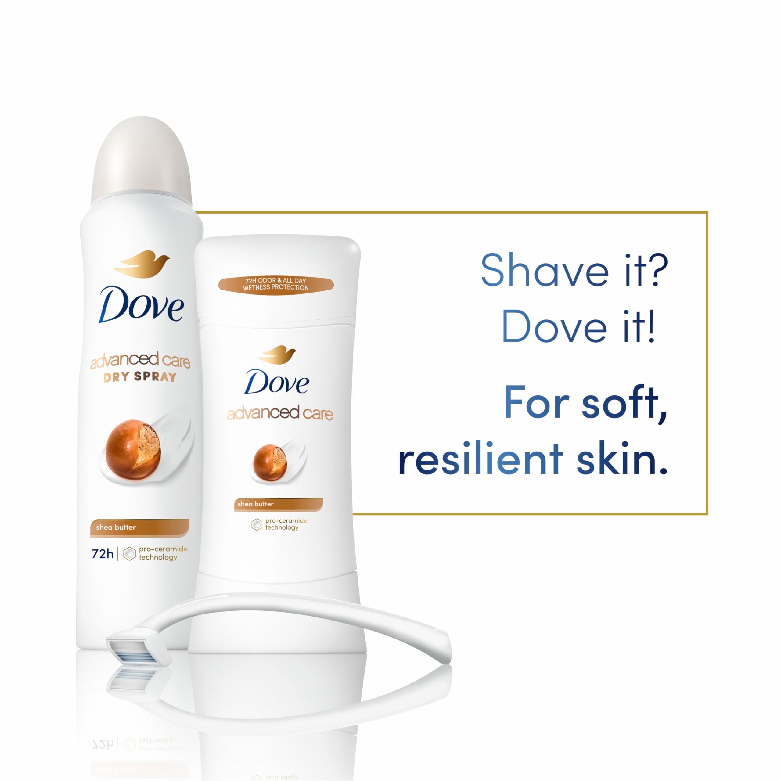Dove Advanced Care Stick provides 72-hour odor protection and all-day sweat control