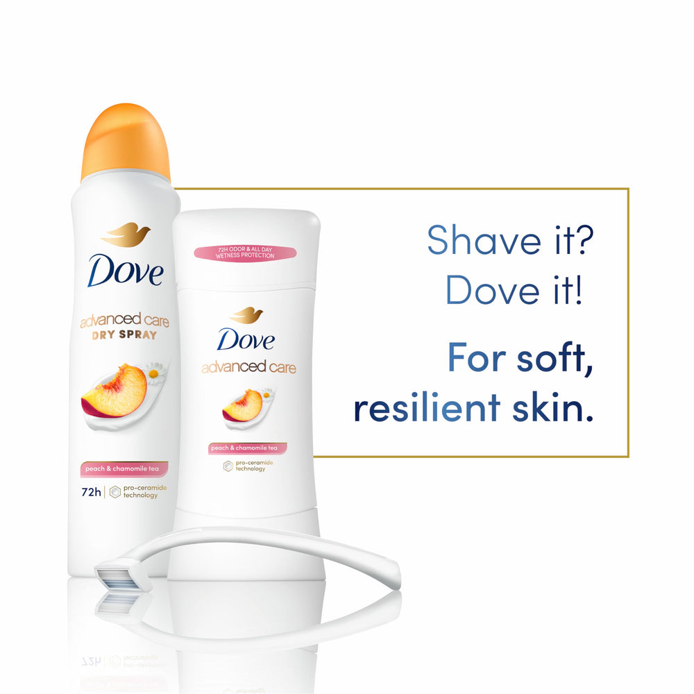 Dove Advanced Care Peach & Chamomile Tea close-up of fragrance and texture