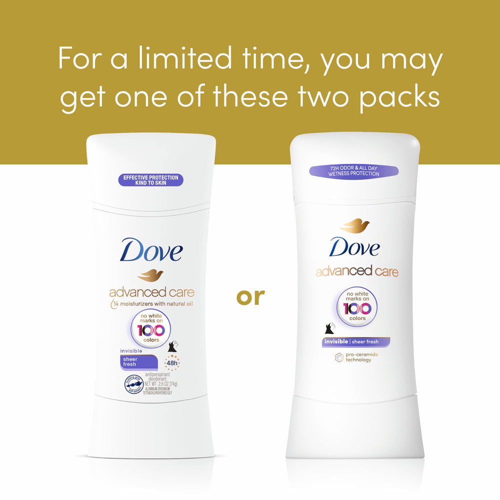 Dove Advanced Care Sheer Fresh scent with cucumber and freesia in focus