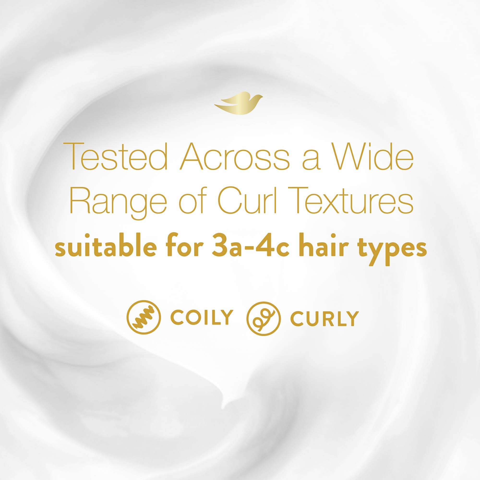 Dove Amplified Textures shaping butter cream smoothing frizz and adding shine.