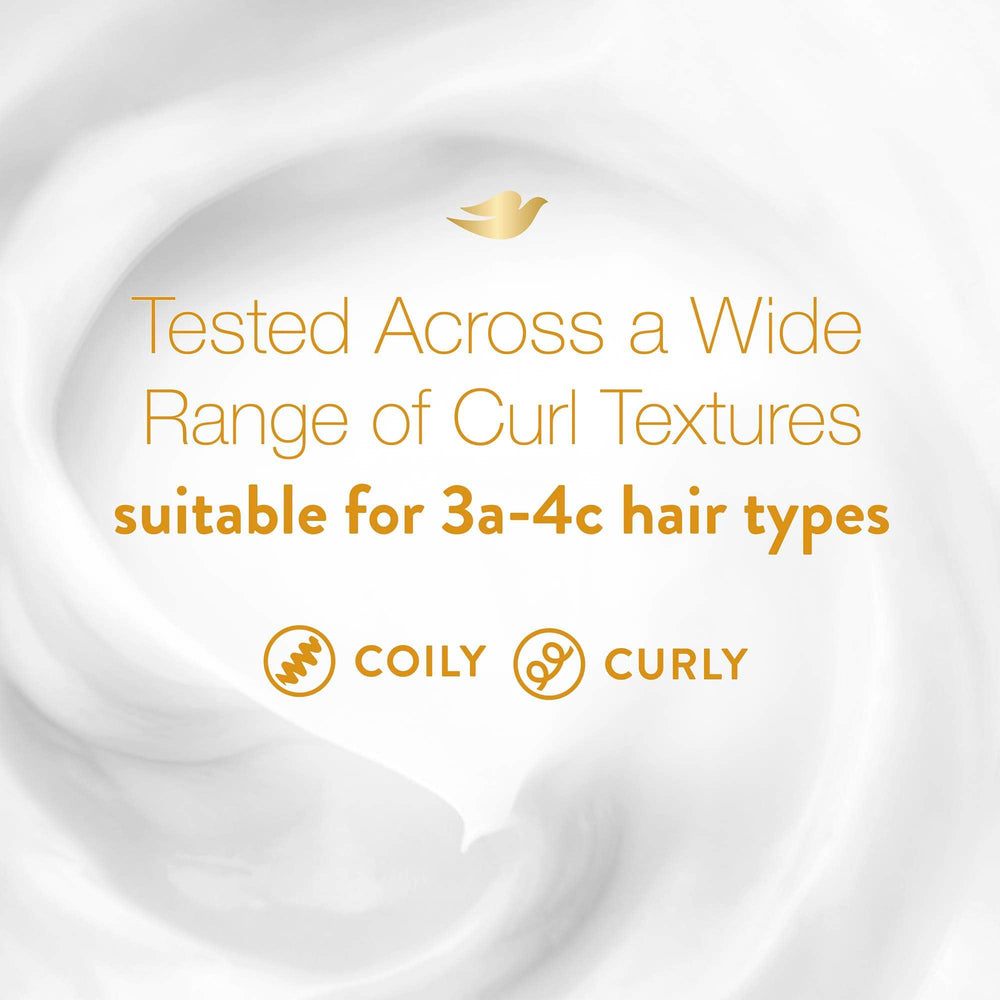 Dove Amplified Textures shaping butter cream smoothing frizz and adding shine.