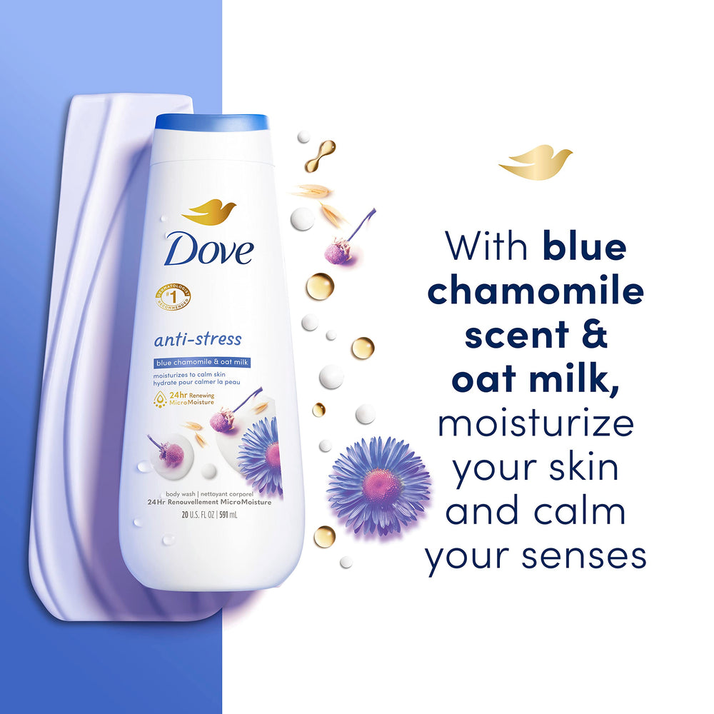 Dove Anti-Stress 4-pack box highlighting eco-friendly packaging and value