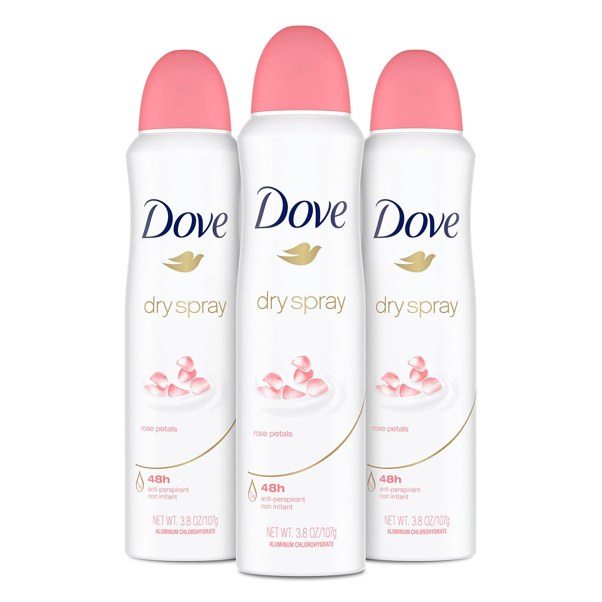 Dove antiperspirant Rose Petals 3.8 oz delivers long-lasting protection and soft underarms.