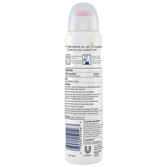 Pack of three Dove antiperspirant dry spray cans for easy daily protection.