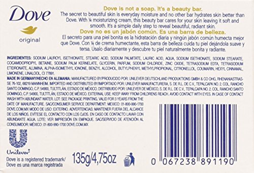 Dove beauty bar individually wrapped for convenient travel and storage.