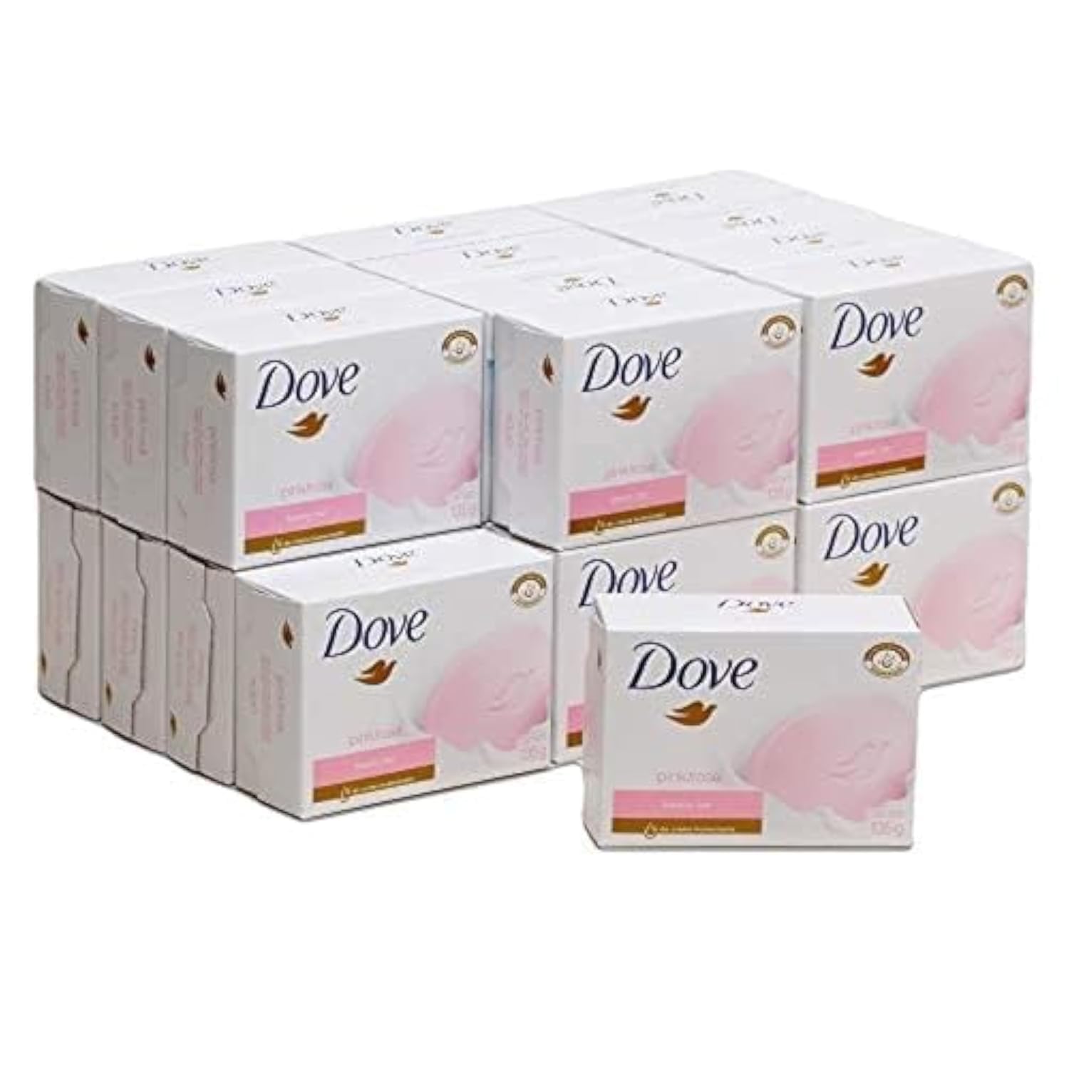 Dove Beauty Cream Bar pink soap pack for gentle cleansing and daily skin care.