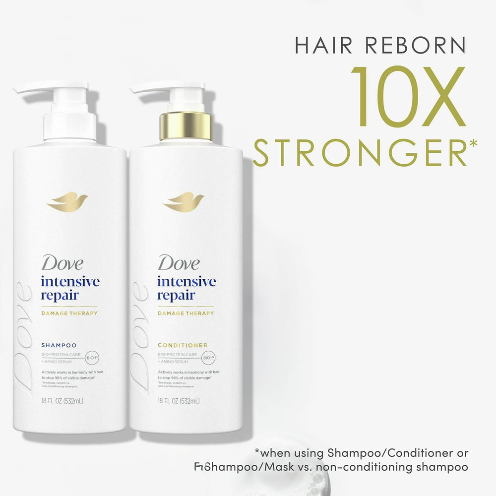 Dove Bio-Protein Care label highlights protein-based repair formula