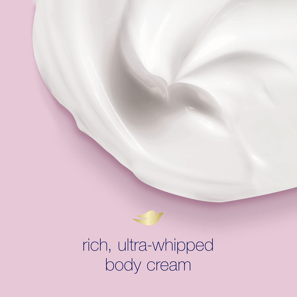 Dove body cream fast absorption supports daily moisturization with no greasy feel