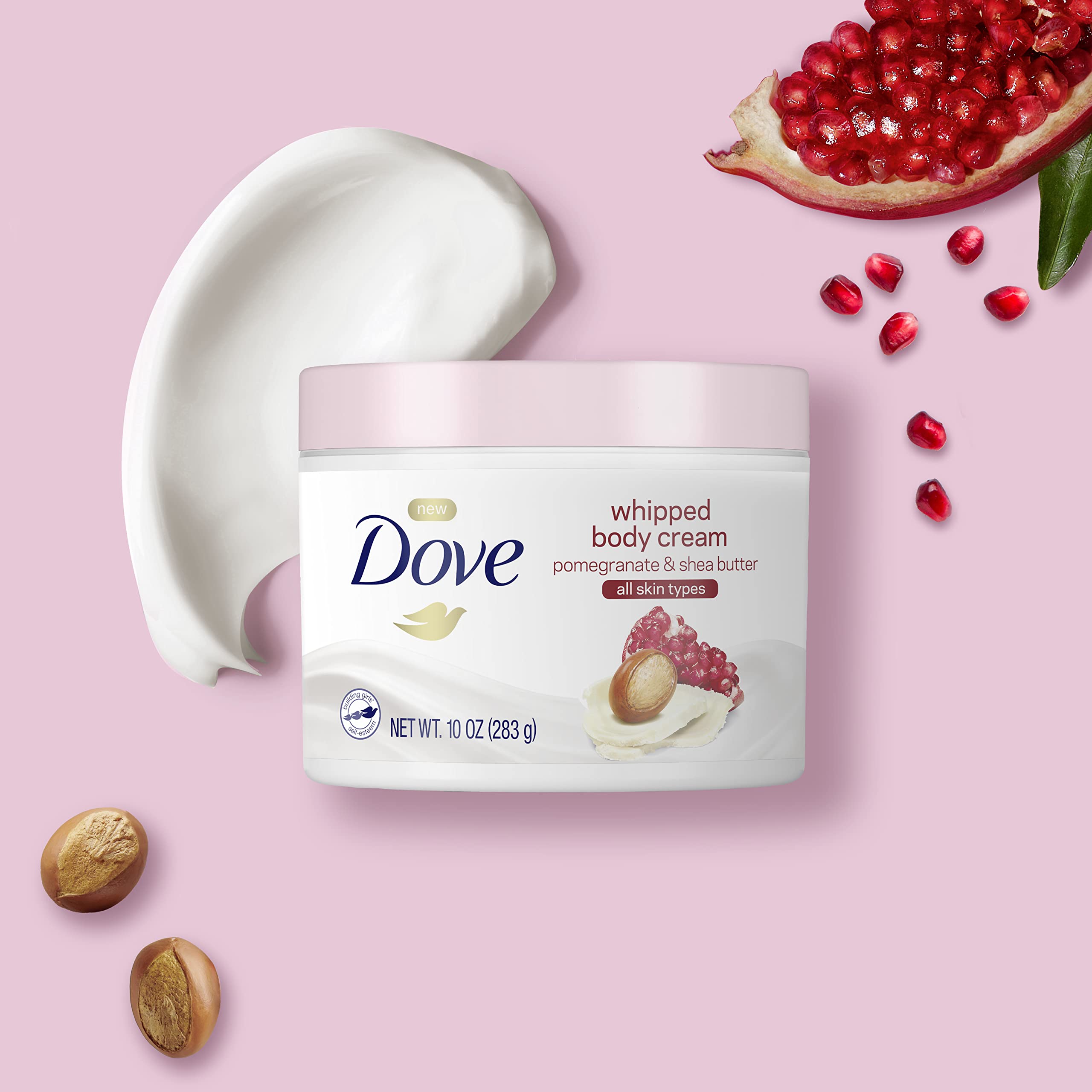 Dove non-greasy hydration from whipped cream for everyday softness