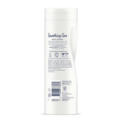 Dove Body Lotion coconut oil cream shows a soothing, creamy scent.