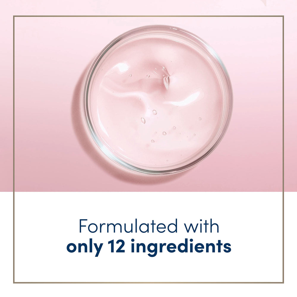 Dove Body Love fragrance-free pour demonstrates easy application and mild formula.