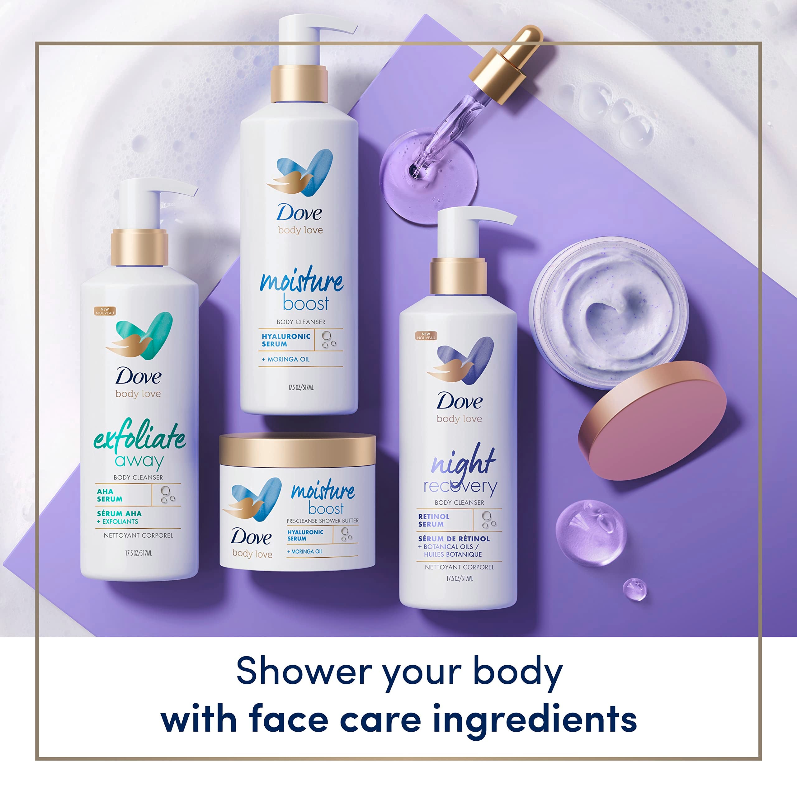 Dove Night Recovery polish vegan and cruelty-free symbol visible