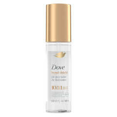 Dove Bond Strength Serum bottle pour shows easy application for strong-looking ends.