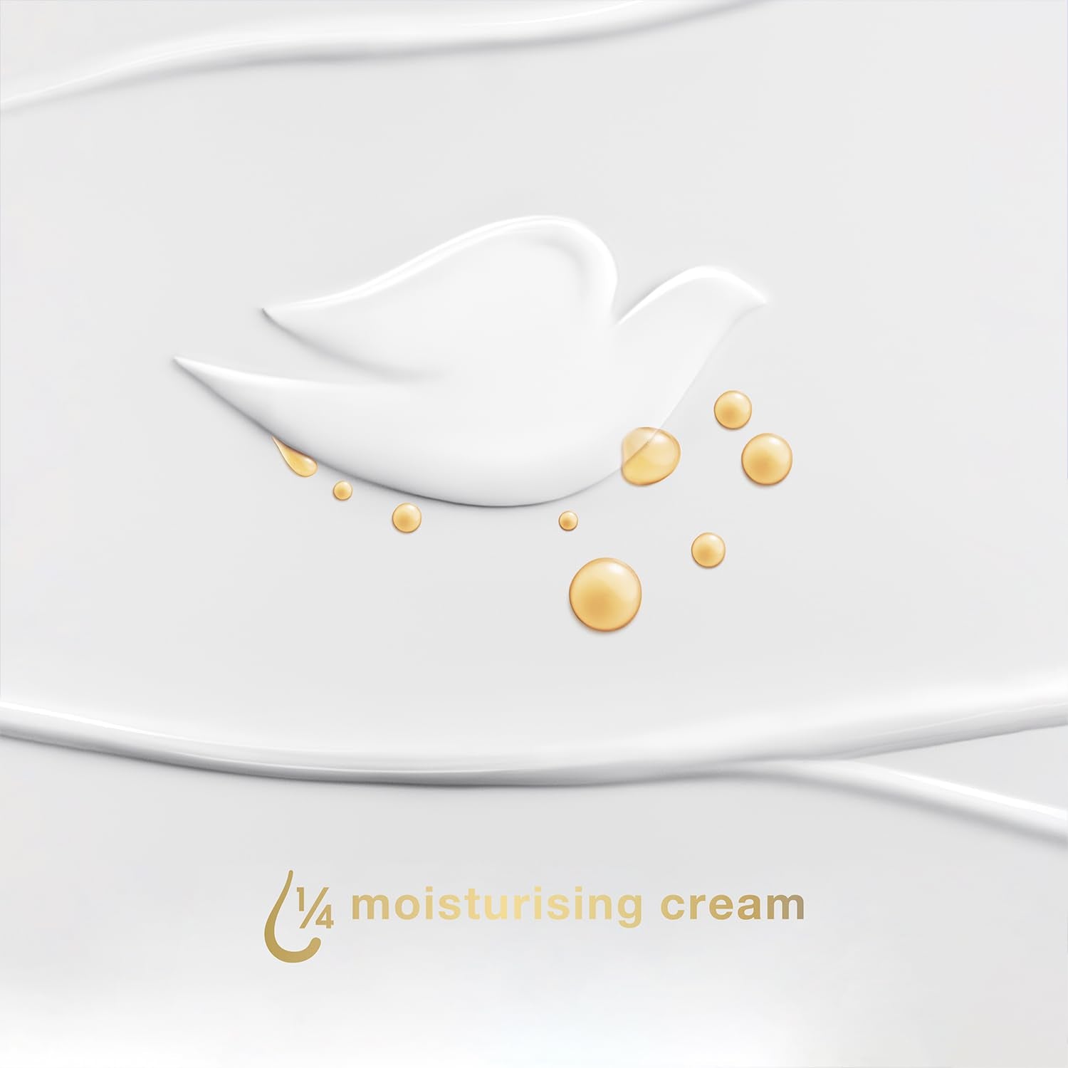 Dove brand shower scene conveys a comforting routine for nourished skin.