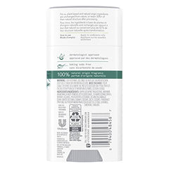 Dove Care by Plants Tea Tree Deodorant Stick Application demonstrates smooth glide for even coverage.