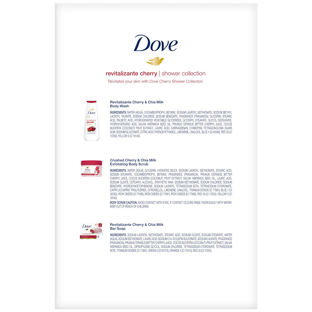 Dove Cherry collection gift set box ideal for gifting and pampering.