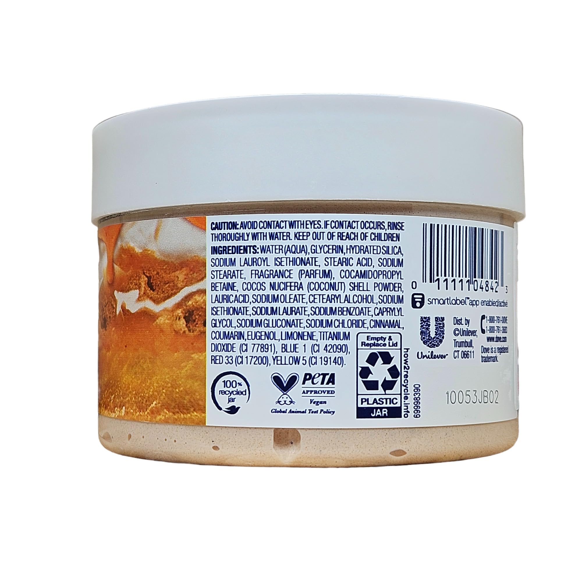 Dove Cinnamon Pumpkin Pie Scrub with holiday scent enhances shower experience and mood