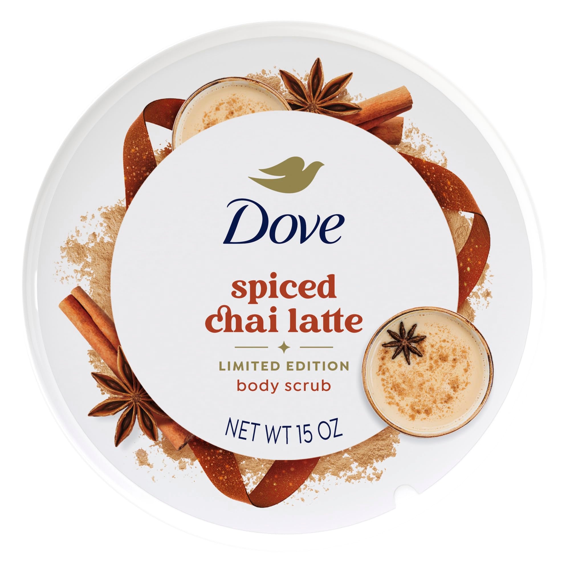 Dove Cinnamon Pumpkin Pie Scrub radiant skin after use showing soft, healthy glow