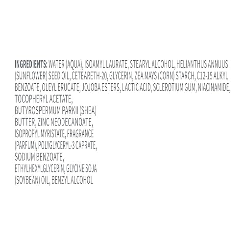 Dove Whole Body Deo clear, invisible finish on skin without residue.