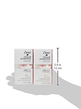 Dove ClearTone Skin Renew packaging emphasizes long-lasting protection and a skin-friendly formula