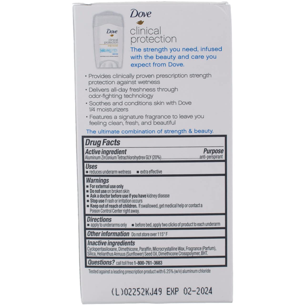 Dove Original Clean deodorant in use with smooth glide