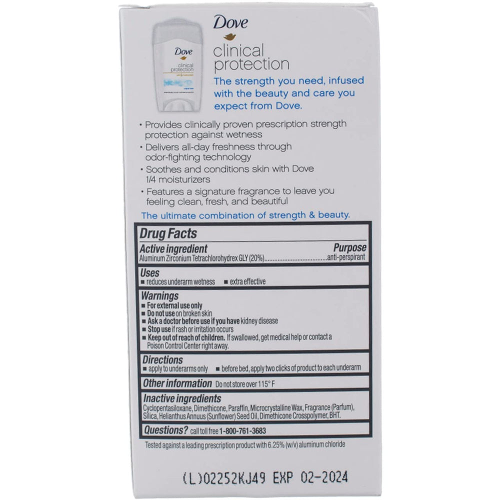 Dove Original Clean deodorant in use with smooth glide