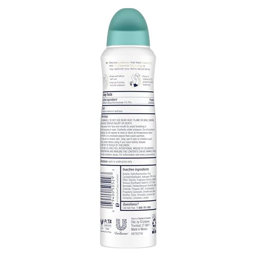 Dove Coconut Water & Lime spray application for long-lasting protection