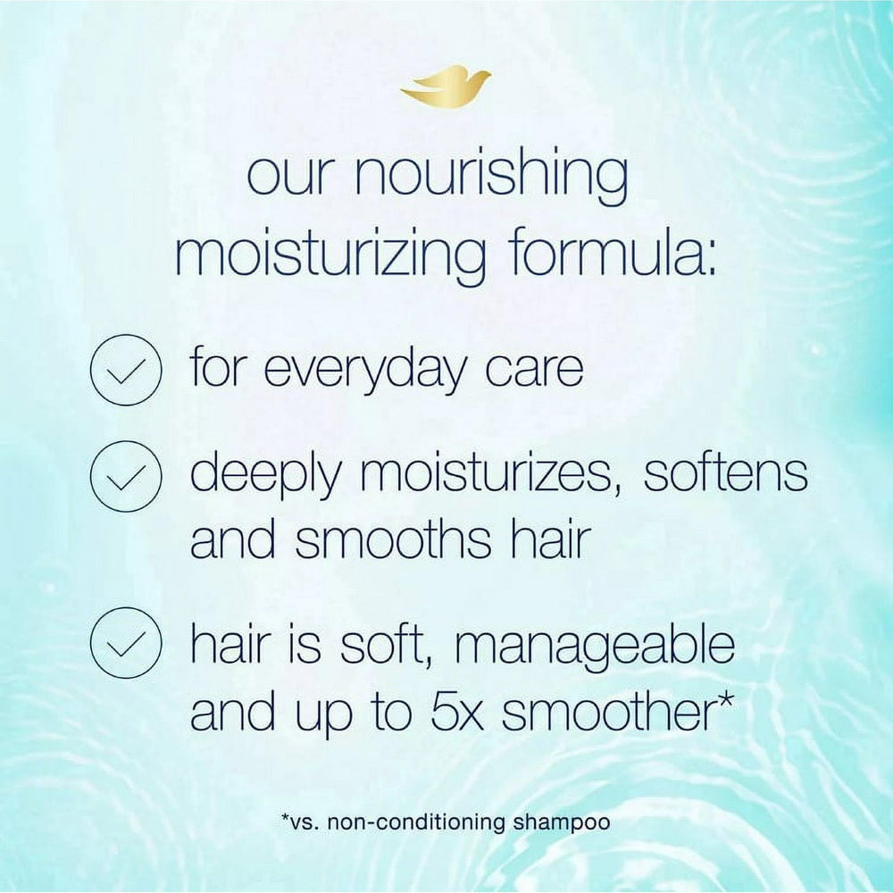 Dove Conditioner texture swatch shows silky-soft results