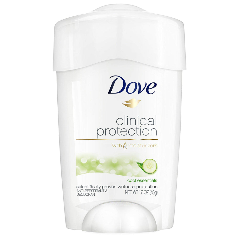 Dove Cool Essentials deodorant with twist-dial applicator provides long-lasting protection for daily wear