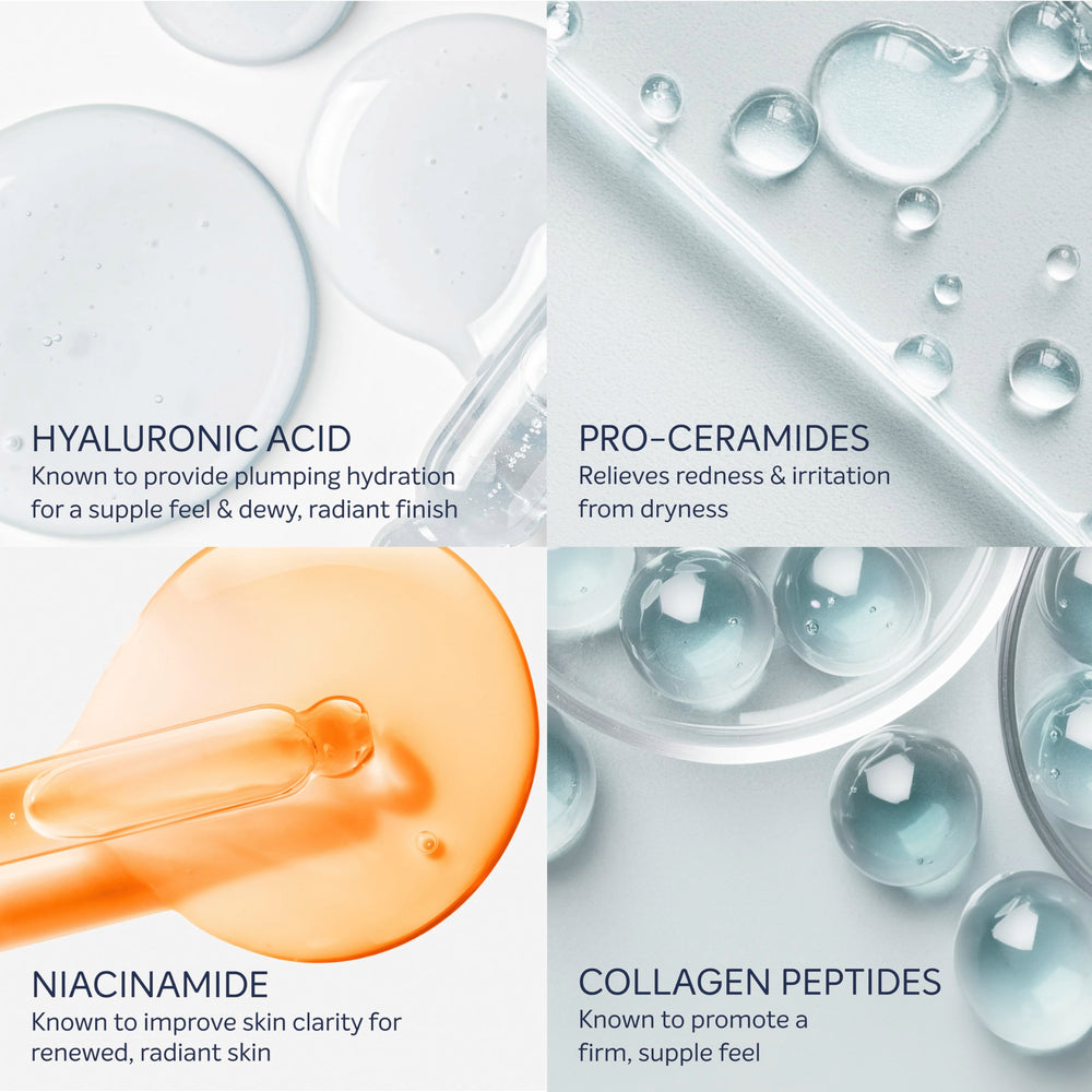 Dove Cream Serum with pro-ceramides supports moisture barrier.