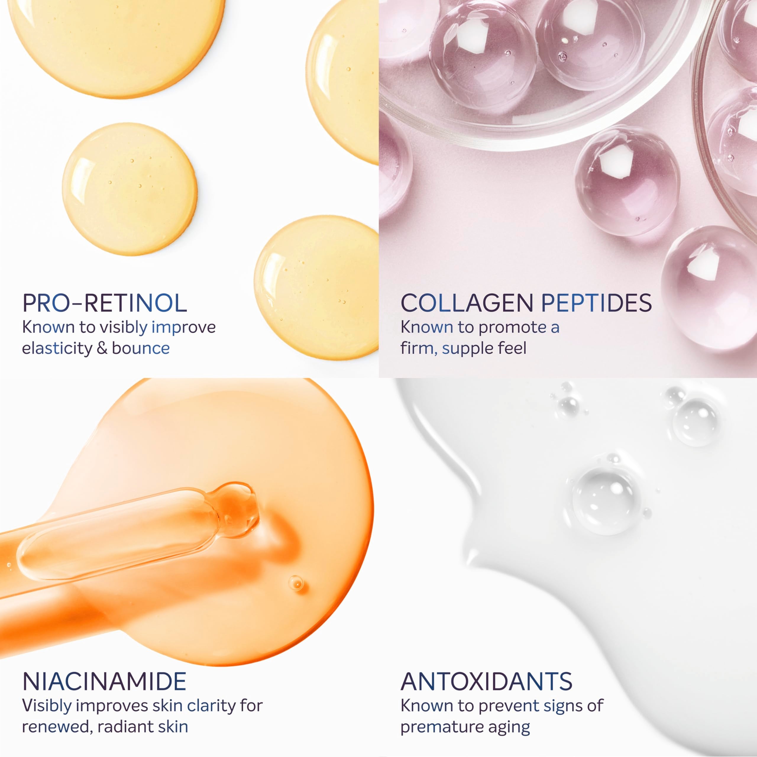 Dove Cream Serum Pro-Retinol Niacinamide ingredient spotlight for even tone.