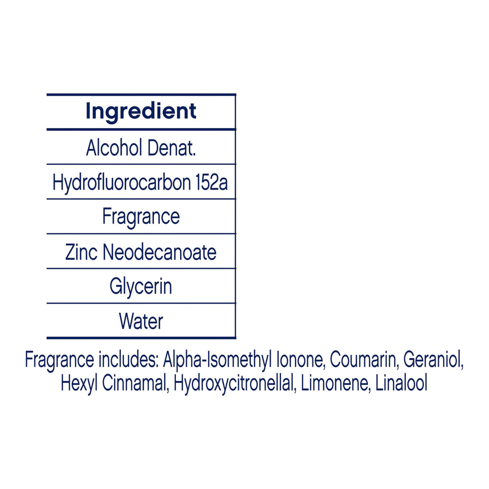 Dove cruelty-free deodorant spray not tested on animals.