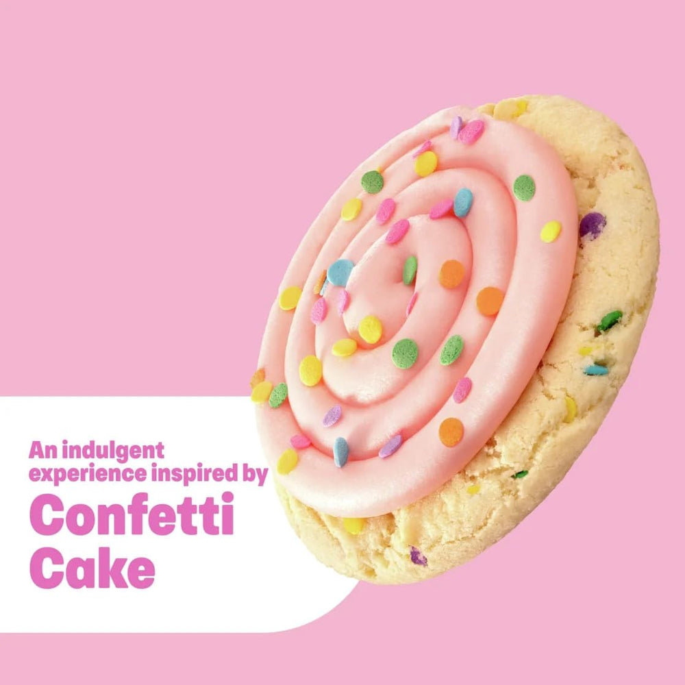 Dove Crumbl Confetti Cake gift set box art with festive design