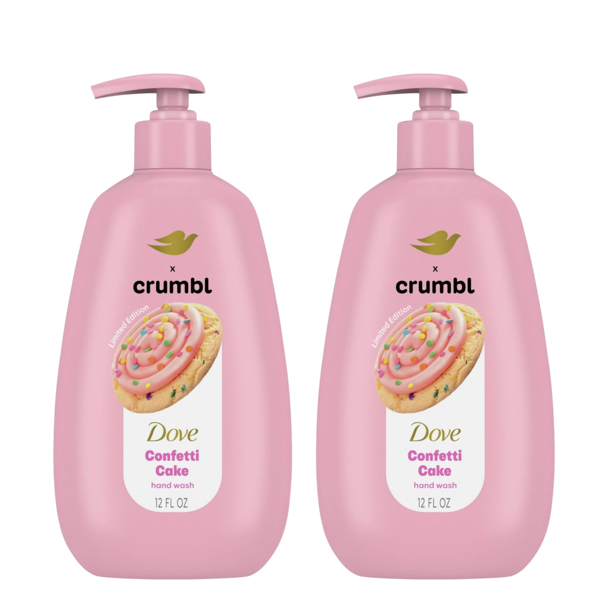Gift-worthy Dove Crumbl Confetti Cake hand wash for kitchen and bath spaces