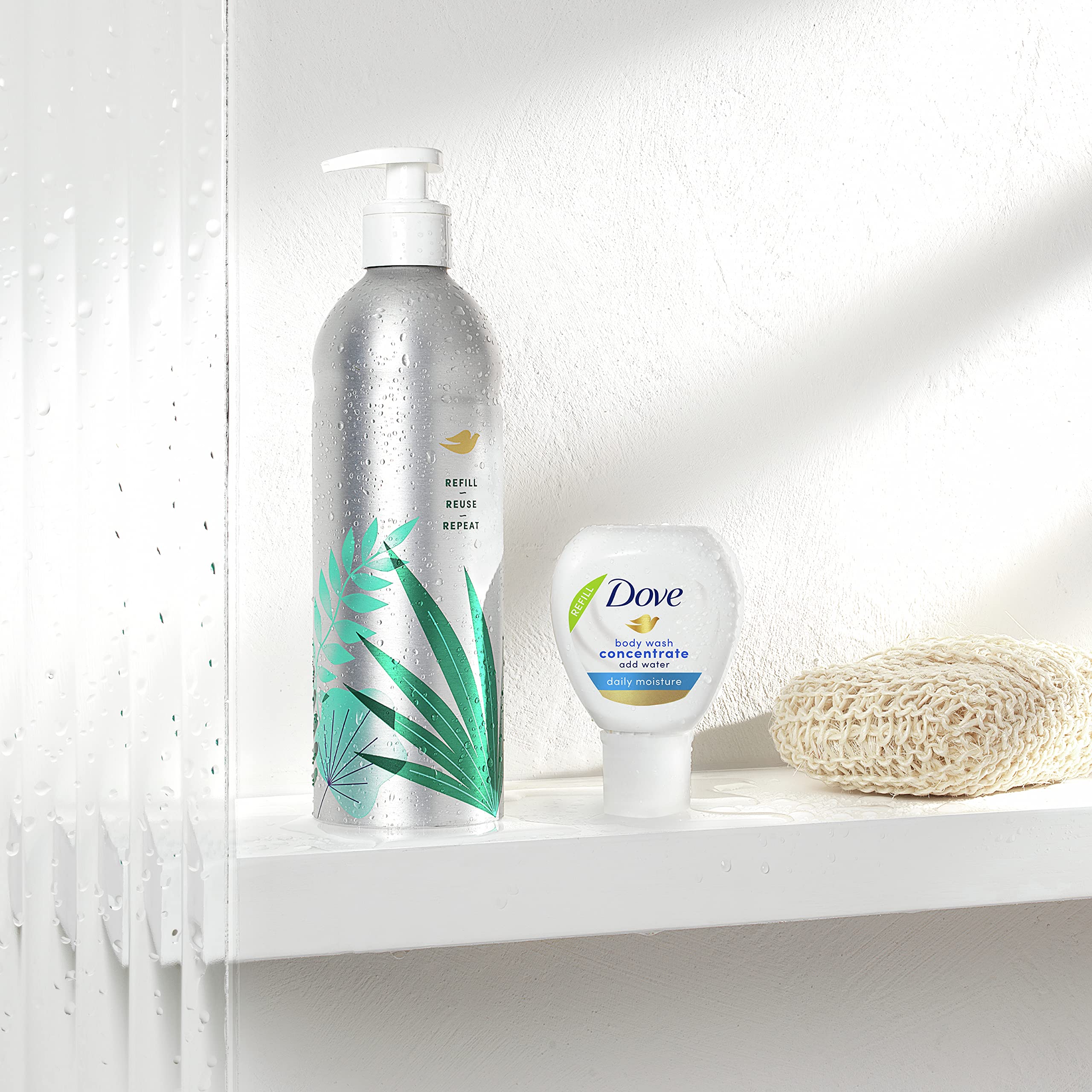 Dove Daily Moisture lather appears rich and creamy for daily care