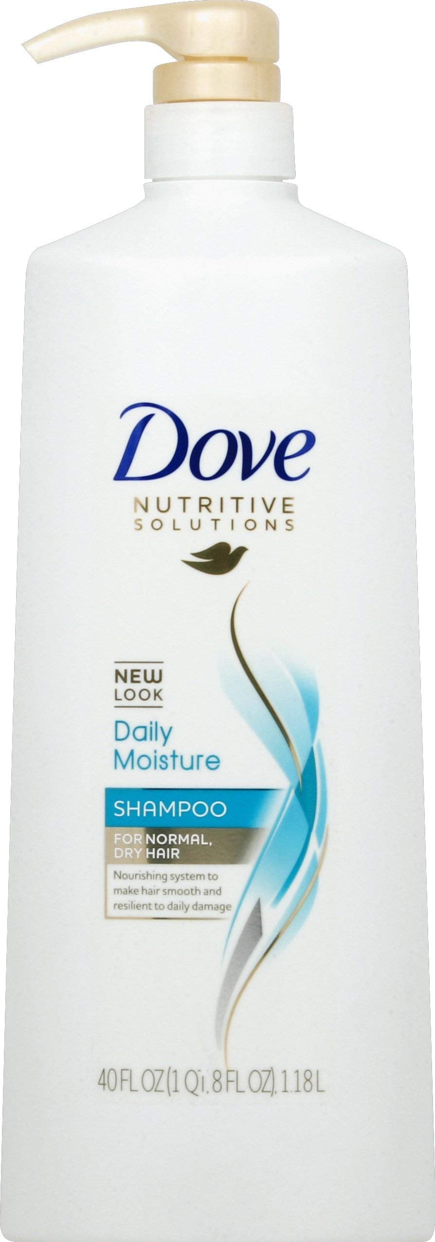 Dove Damage Therapy bottle promotes smooth, hydrated hair for daily moisture