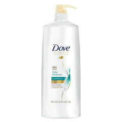 Dove Damage Therapy Daily Moisture shampoo pump bottle for daily hydration and damaged hair care