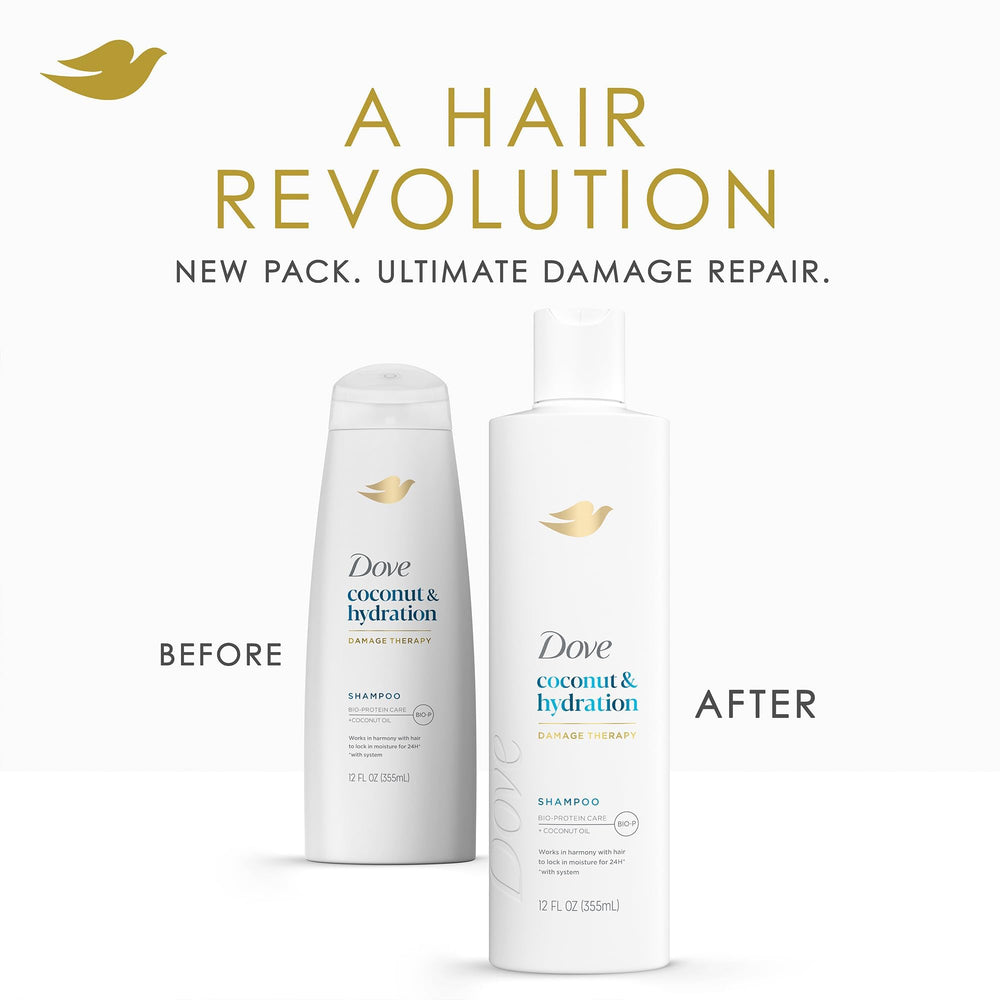 Dove Damage Therapy Shampoo lather on hand ready for cleansing.