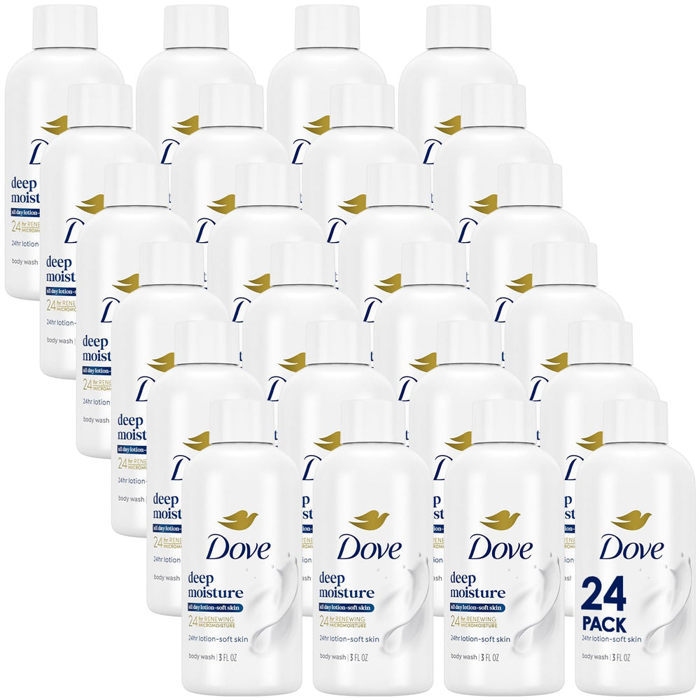 Dove Deep Moisture bottle travel size 3oz for on-the-go hydration