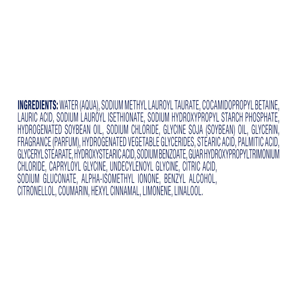 Dove Deep Moisture scent with vanilla and milky musk profile.