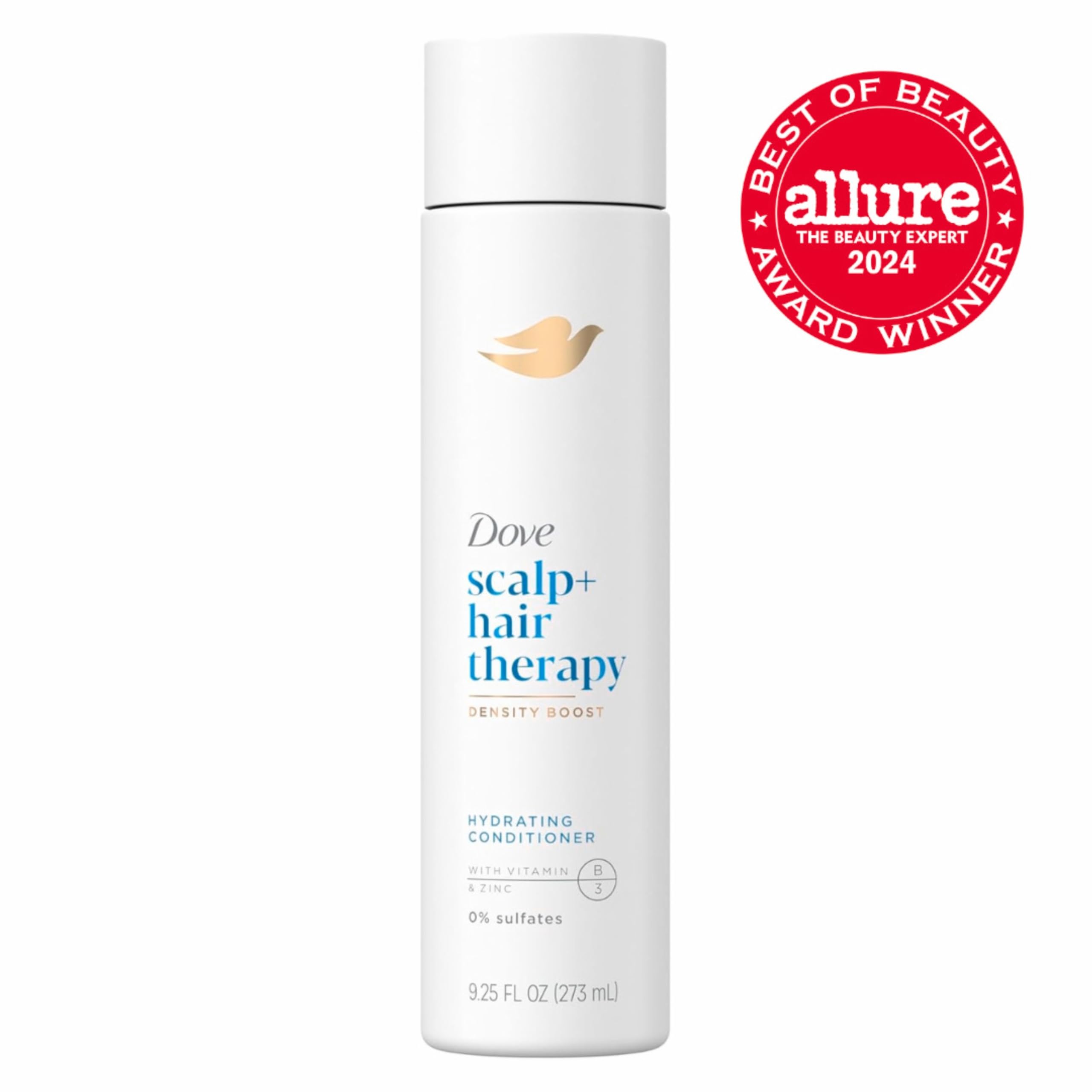 Dove Density Boost cream texture shows velvety conditioner for dry hair.